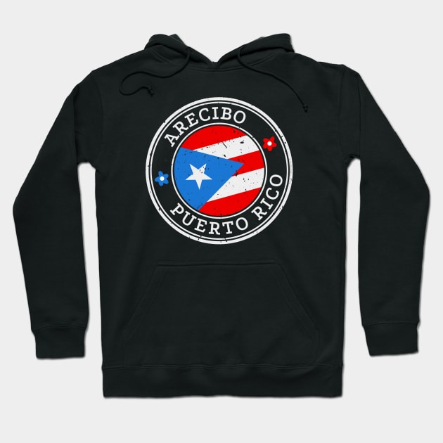 Arecibo Puerto Rico Puerto Rican Pride Flag Hoodie by hudoshians and rixxi